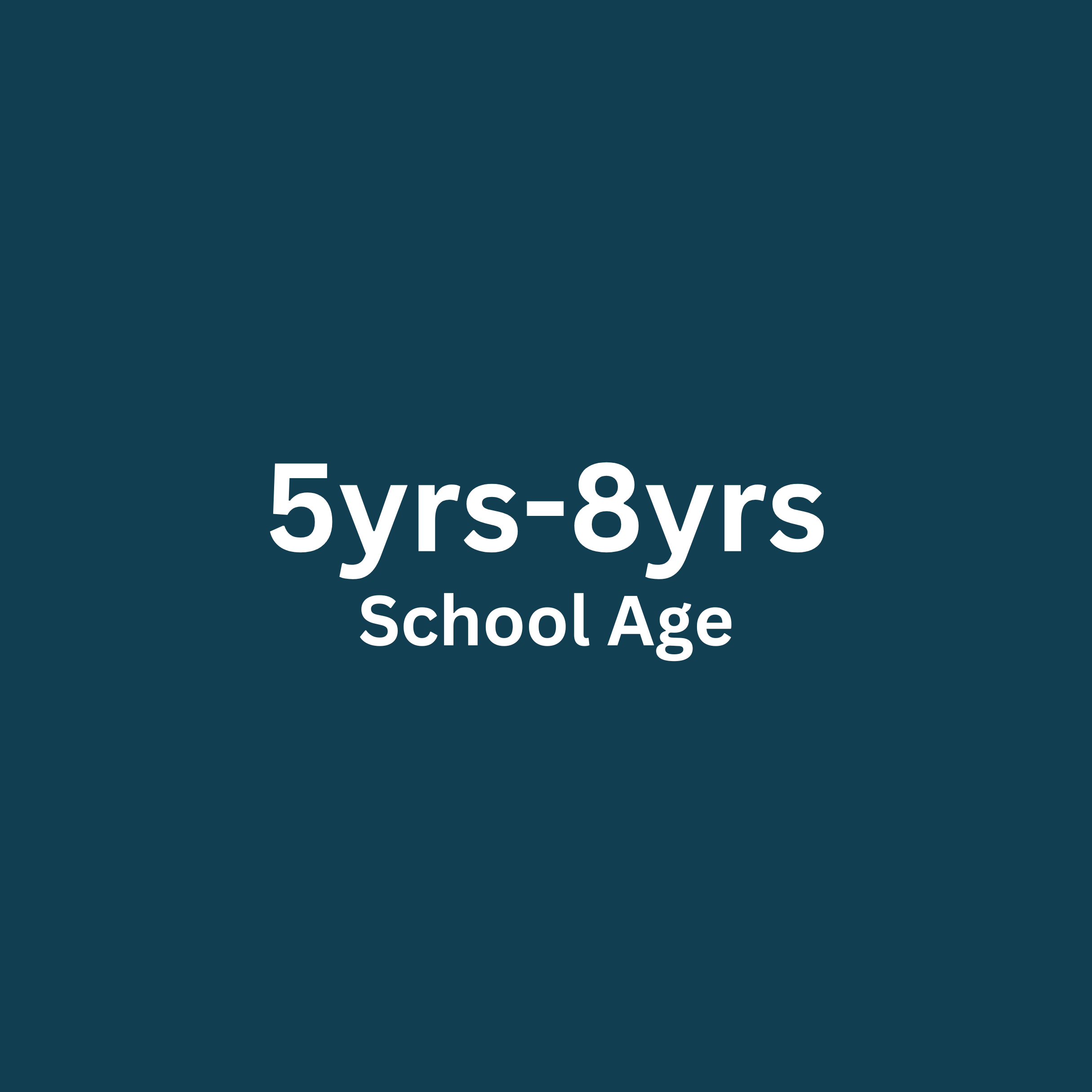 School Age 5yrs-8yrs