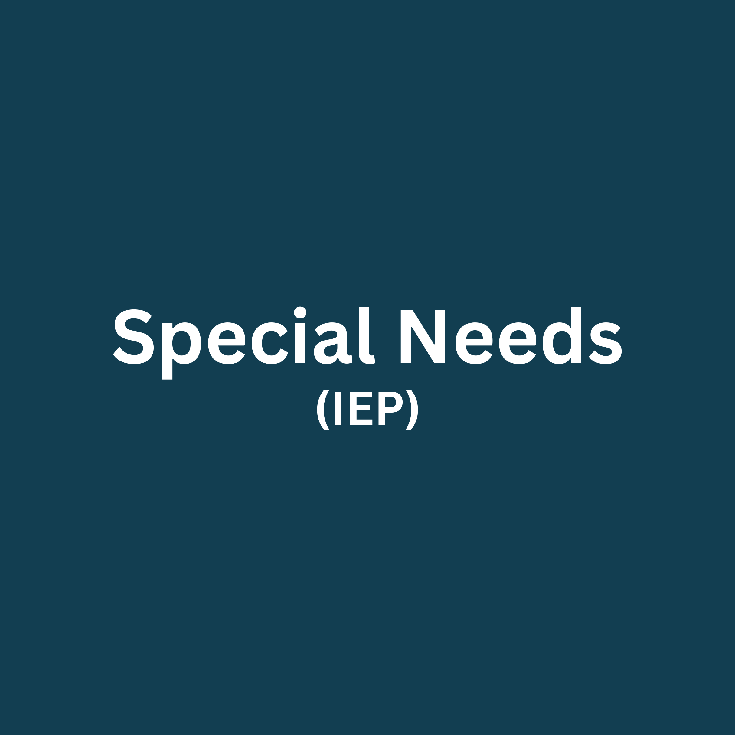 Special Needs (IEP)